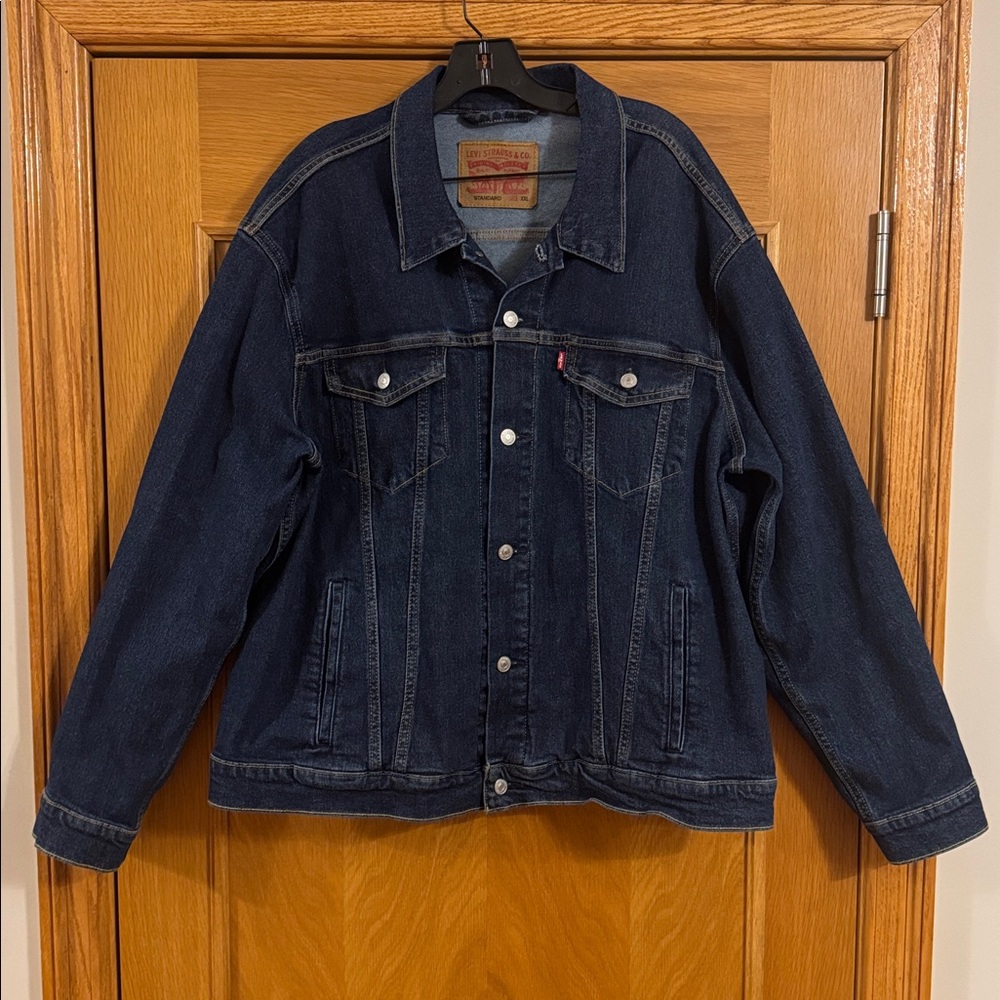 Levi's Trucker Standard Fit Dark Wash Denim Jean Jacket Men’s Size 2XL